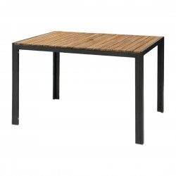 Table rectangulaire en acier et acacia Bolero 120 cm 2