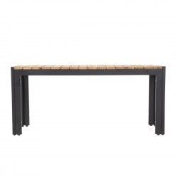 Bancs en acier et acacia Bolero 100 cm (lot de 2) 2