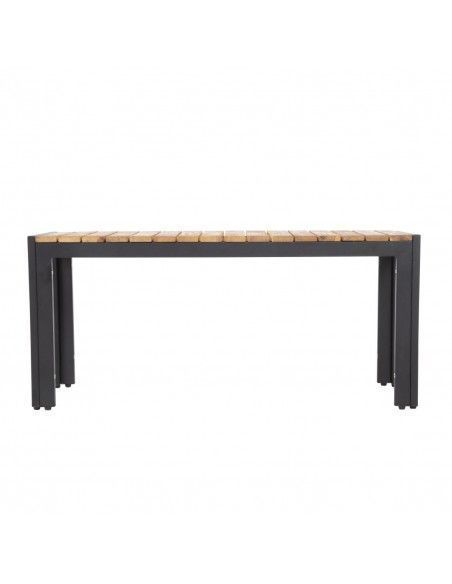 Bancs en acier et acacia Bolero 100 cm (lot de 2)