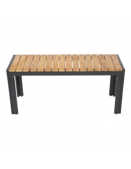 Bancs en acier et acacia Bolero 100 cm (lot de 2)