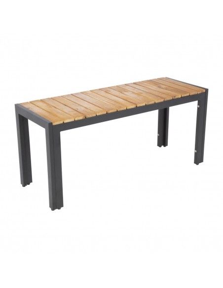 Bancs en acier et acacia Bolero 100 cm (lot de 2)