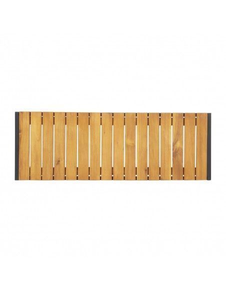 Bancs en acier et acacia Bolero 100 cm (lot de 2)