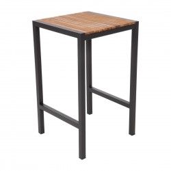 Mange-debout carré en acier et acacia Bolero 60 cm 2
