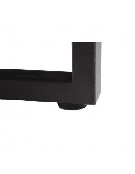 Table industrielle rectangulaire acier et acacia Bolero 180 cm