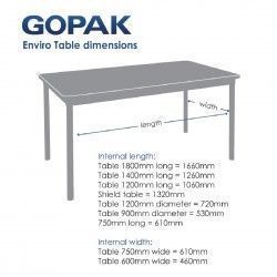 Table d'intérieur rectangulaire effet hêtre Gopak Enviro 1400mm 2