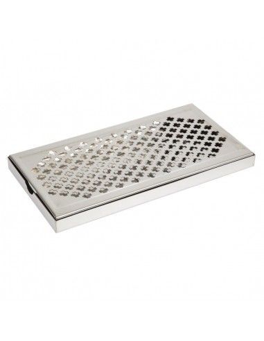 Bac récepteur de bar inox Beaumont 300 x 150mm