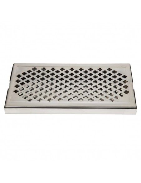 Bac récepteur de bar inox Beaumont 300 x 150mm