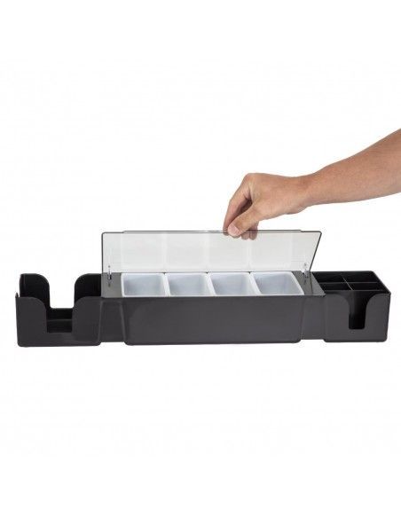Boîte à compartiments noire