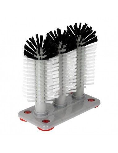 Brosse à verres triple Jantex