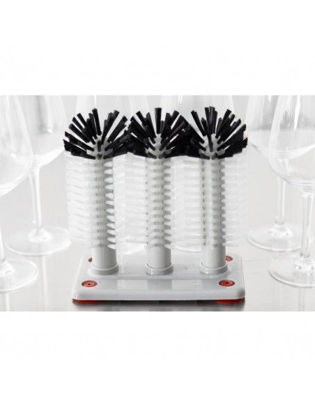Brosse à verres triple Jantex