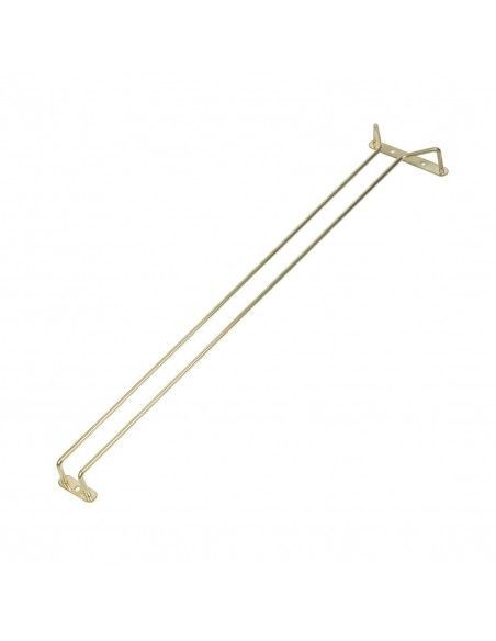 Support verres à pied en laiton poli 609mm
