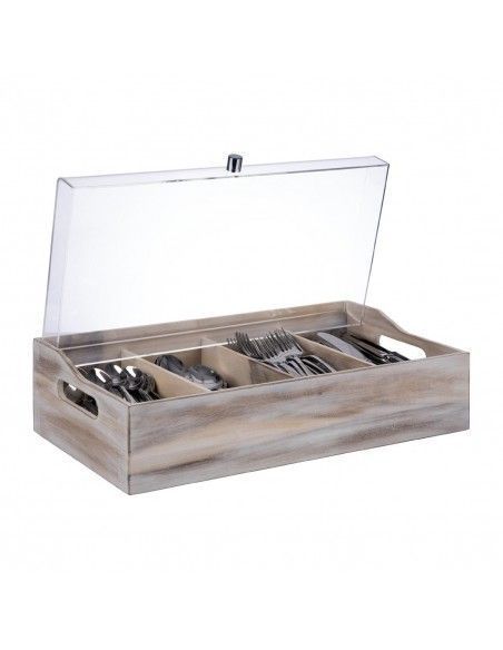 Range-couverts avec couvercle APS 510 x 280 mm