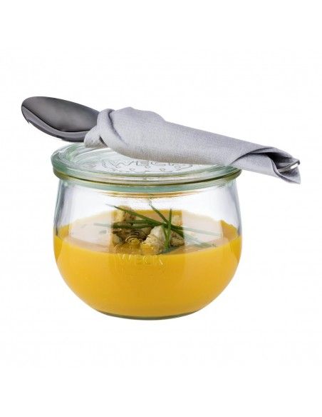 Bocaux en verre tulipe avec couvercle Weck APS 580 ml (lot de 6)