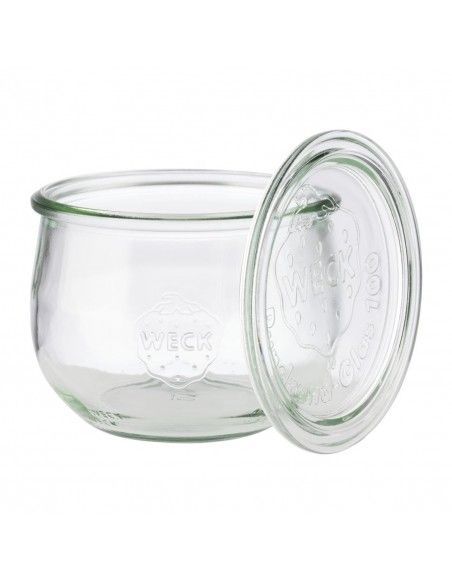 Bocaux en verre tulipe avec couvercle Weck APS 580 ml (lot de 6)