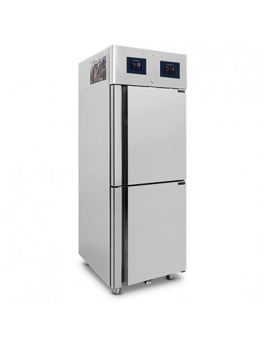 Réfrigérateur 350+350 litres en inox à 2 températures GN 2/1, -2°/+8°C|-10°/-22°C - WiFi