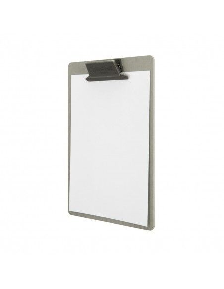 Planche porte-menu avec clip métal patiné "Food & Drink" Securit Vintage A4