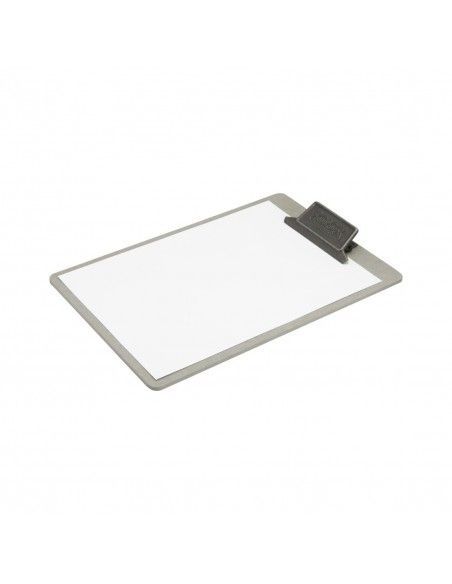 Planche porte-menu avec clip métal patiné "Food & Drink" Securit Vintage A4