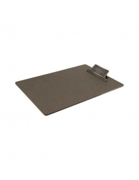 Planche porte-menu avec clip métal patiné "Food & Drink" Securit Vintage A4