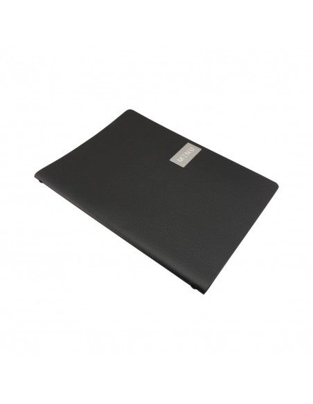 Protège-menu en cuir recyclé brut Securit Gamme Leather A4 noir