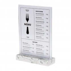 Présentoir de table Europel A4 polystone blanc 2