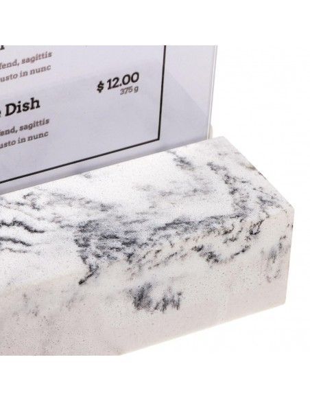 Présentoir de table Europel A4 polystone blanc