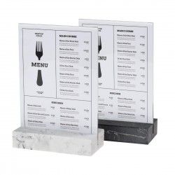Présentoir de table Europel A5 polystone blanc 2