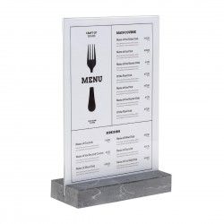 Présentoir de table Europel A4 polystone anthracite 2
