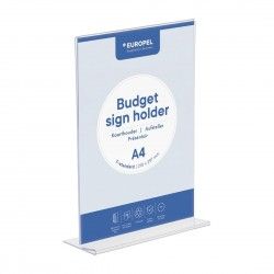 Présentoir de table Europel Budget T-standard A4 transparent