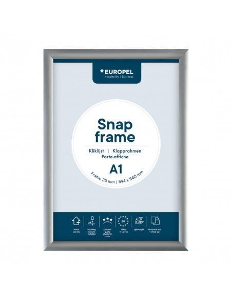 Cadre clipsable en aluminium Europel A1 25mm
