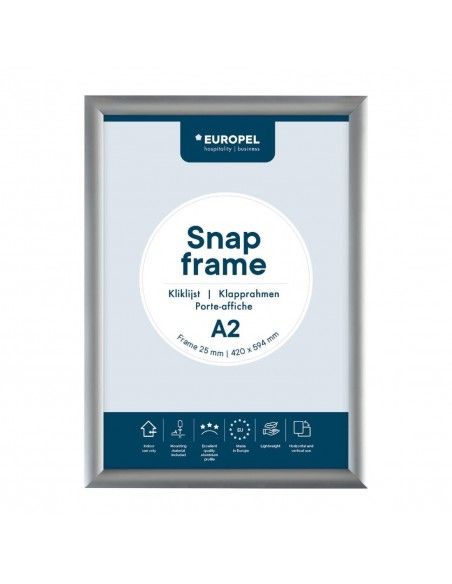 Cadre clipsable en aluminium Europel A2 25mm