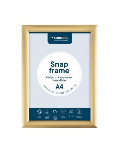 Cadre clipsable Europel A4 25mm doré