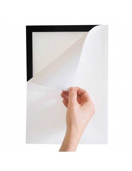 Cadres d'affichage autocollants Europel A3 noirs (lot de 2)