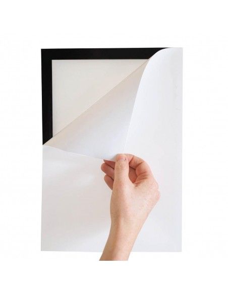 Cadres d'affichage autocollants Europel A4 argent (lot de 2)