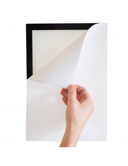 Cadres d'affichage autocollants Europel A4 noirs (lot de 2)