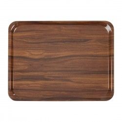 Plateaux stratifiés lisses Capri Cambro noyer 460 mm (lot de 24)