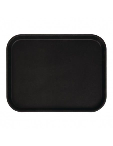 Plateau rectangulaire antidérapant en fibre de verre Camtread Cambro noir 45,7 cm