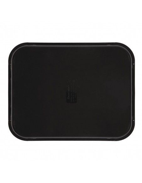 Plateau rectangulaire antidérapant en fibre de verre Camtread Cambro noir 45,7 cm