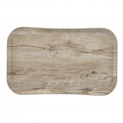 Plateau rectangulaire polyester aspect bois Cambro Century 32x53cm chêne clair