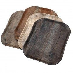 Plateau rectangulaire polyester aspect bois Cambro Century 26x32cm olivier clair 2