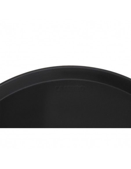Plateau de service rond fibre de verre antidérapant Camtread Cambro noir 40,5 cm
