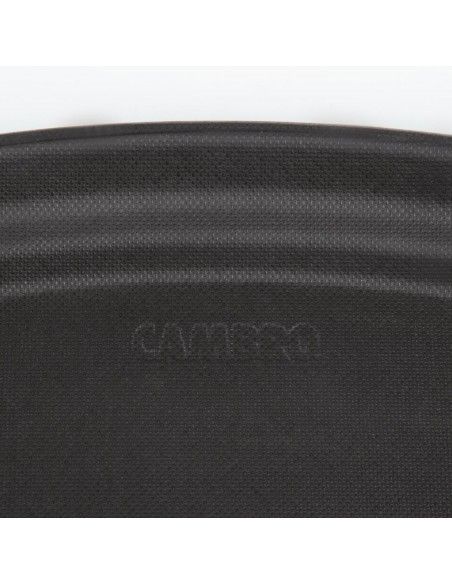 Plateau de service ovale fibre de verre antidérapant Camtread Cambro noir 60 cm