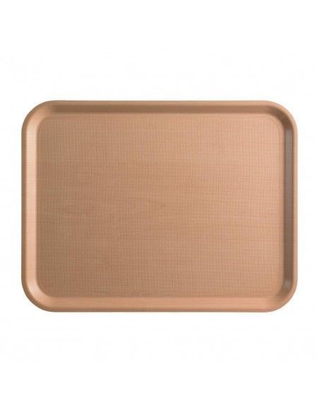 Plateau de service rectangulaire stratifié Mykonos Cambro bouleau 43 cm