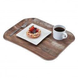 Plateau polyester Century aspect naturel bois Cambro chêne foncé 330 x 430mm 2