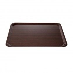 Plateau stratifié lisse Capri Cambro acajou 460mm 2