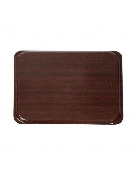 Plateau stratifié lisse Capri Cambro acajou 460mm