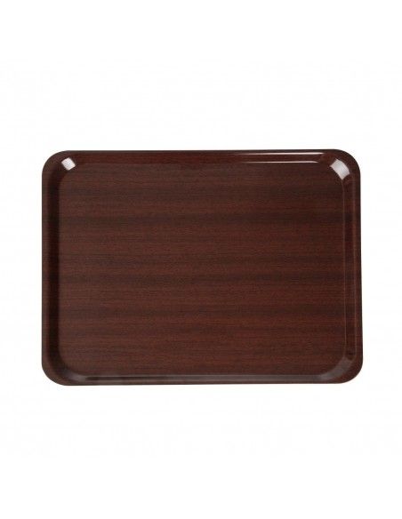 Plateau stratifié lisse Capri Cambro acajou 460mm