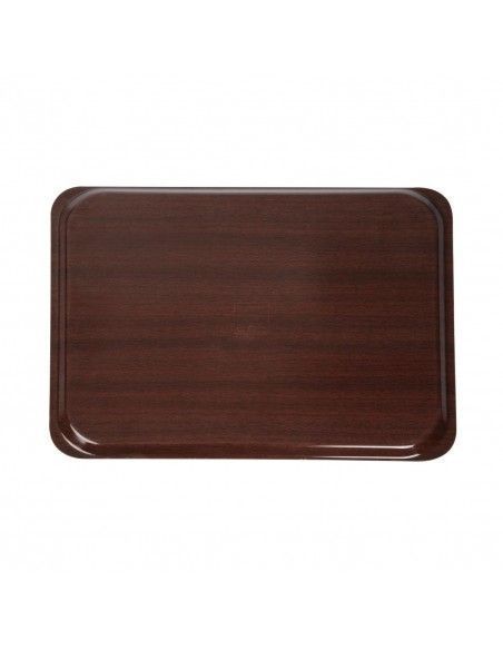 Plateau stratifié lisse Capri Cambro acajou 460mm