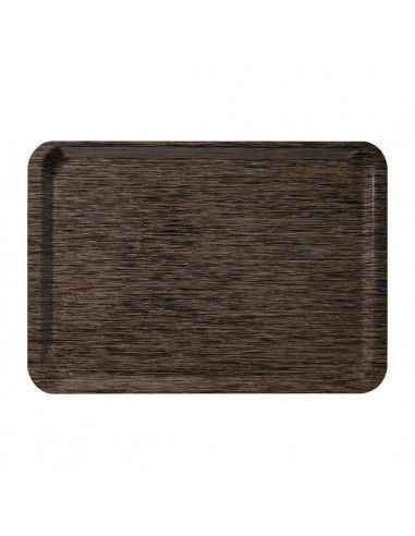Plateau de service en mélamine Roltex Euronorme 530x370mm wengé
