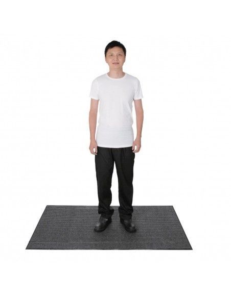 Tapis d'entrée gris acier Jantex 1500 x 900mm
