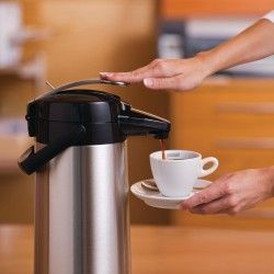 Pichet à pompe Bravilor Furento 2,2L noir métallisé 2